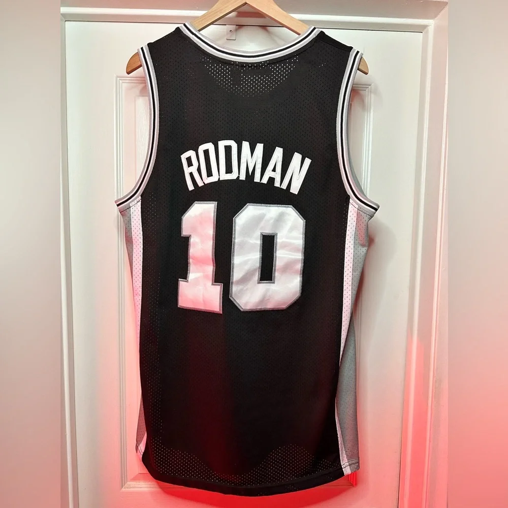 Dennis Rodman San Antonio Spurs #10 Throwback - Picture 2 of 2